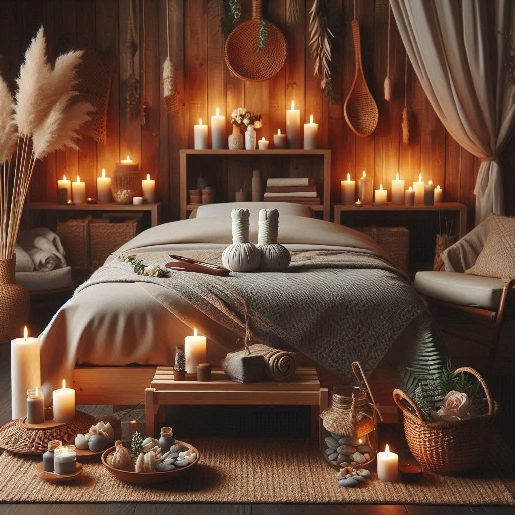 피부,체형관리 샵 배경