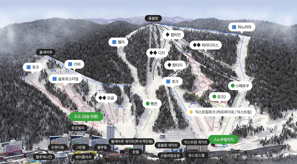 휘닉스파크-슬로프