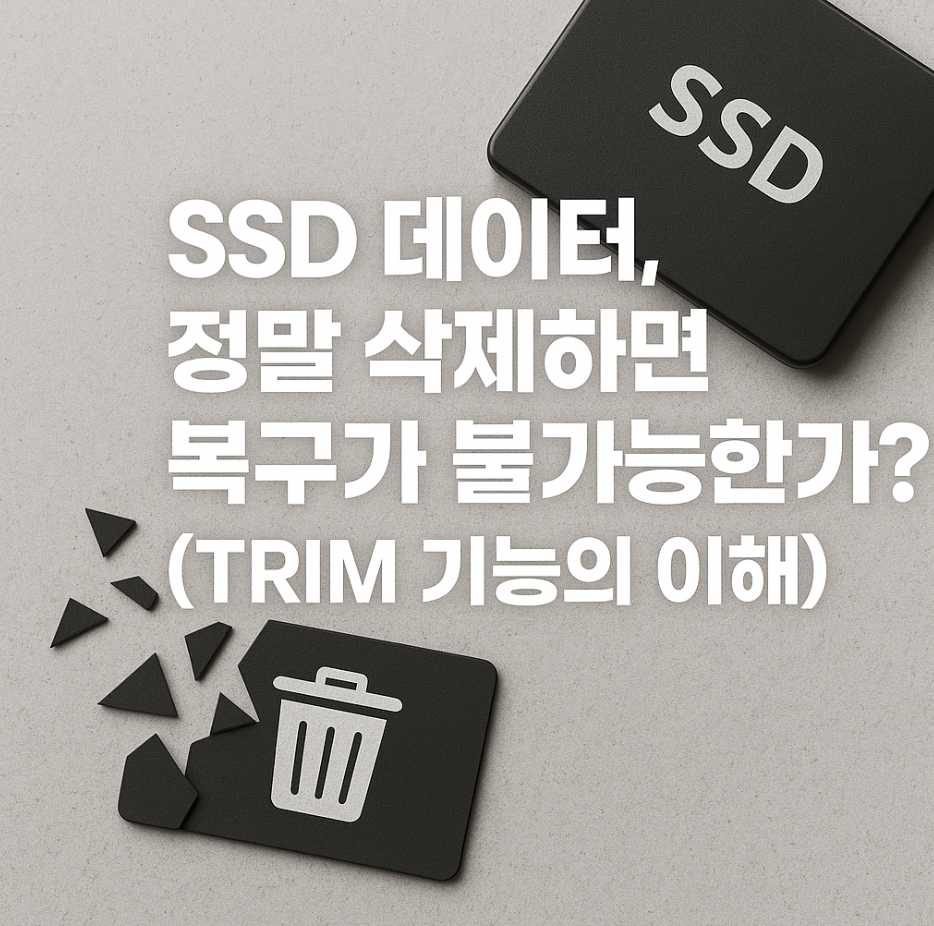 SSD 데이터, 정말 삭제하면 복구가 불가능한가? (TRIM 기능의 이해)