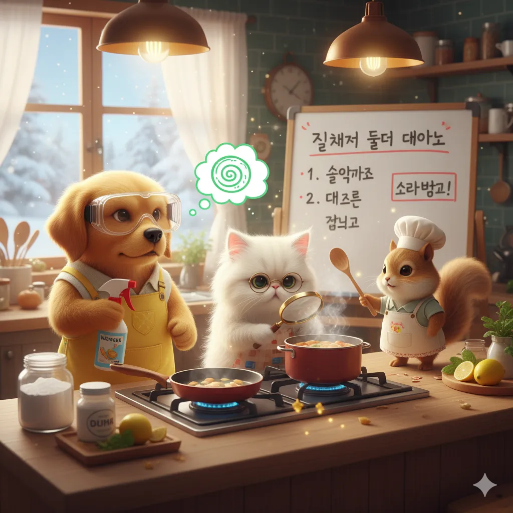 겨울만 되면 주방 냄새 심해지는 이유, 이렇게 해결하세요