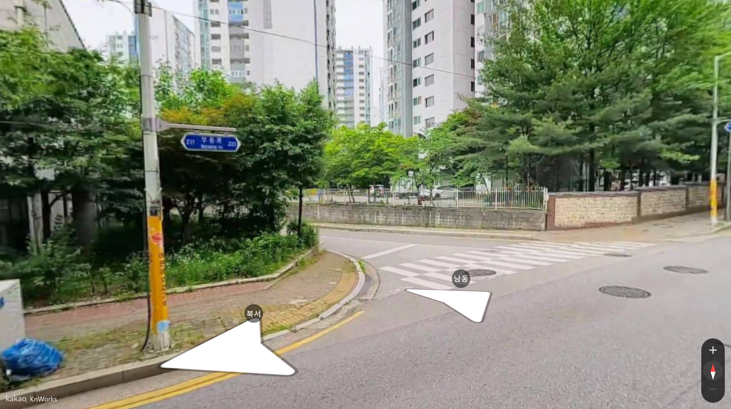 송산주공1단지 주변 거리 풍경