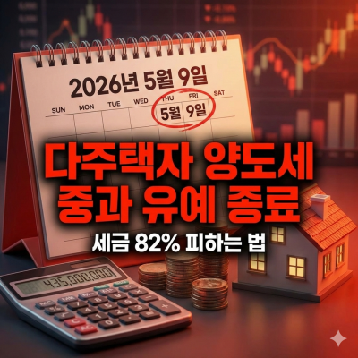 2026 다주택자 매도 시점ㅣ중과 유예 종료 전 필승 전략