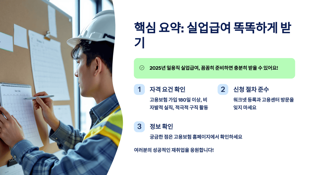 핵심 요약: 실업급여로 재취업 성공
