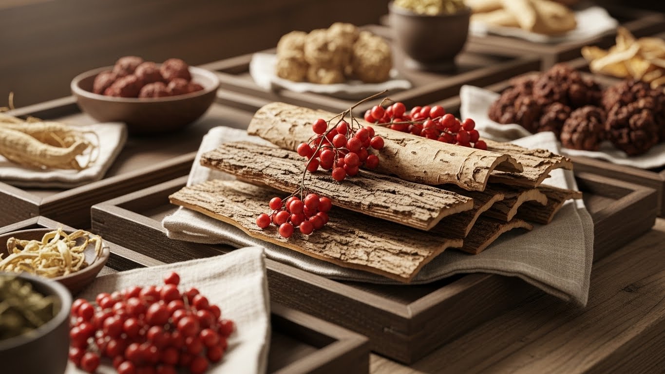 마가목과 약재들