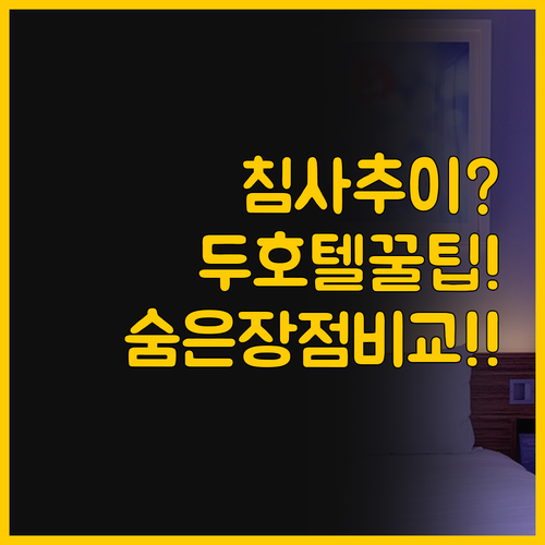 홍콩 침사추이 숙소 고민 끝, 두 호..