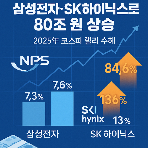 국민연금, 삼성전자&middot;SK하이닉스로 80조 상승｜2025 코스피 랠리 수혜 분석