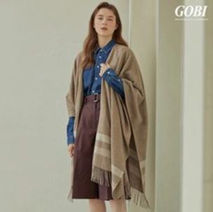 GOBI 고비 캐시미어 오가닉 산양자수 머플러/몽골캐시미어100 남자 여자 목도리 커플 크리스마스 선물