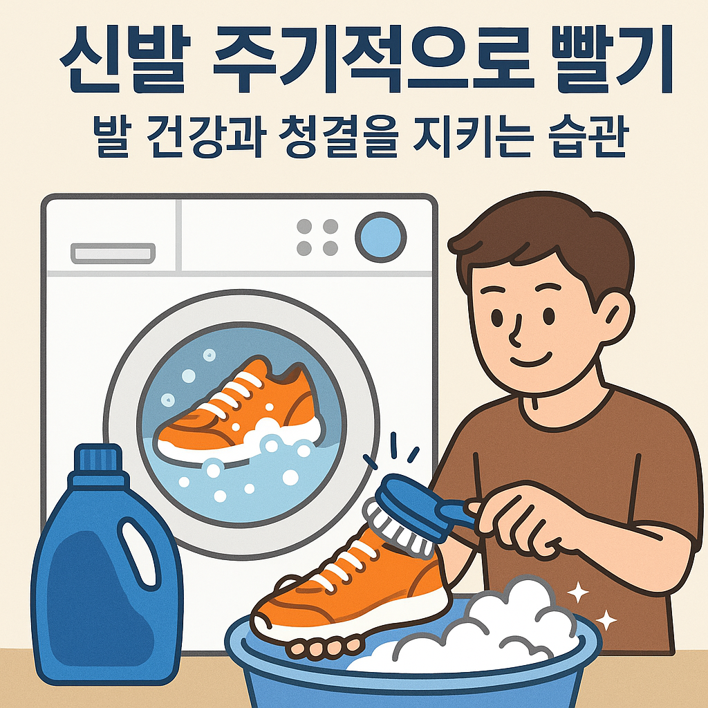 신발 주기적으로 빨기, 발 건강과 청결을 지키는 습관