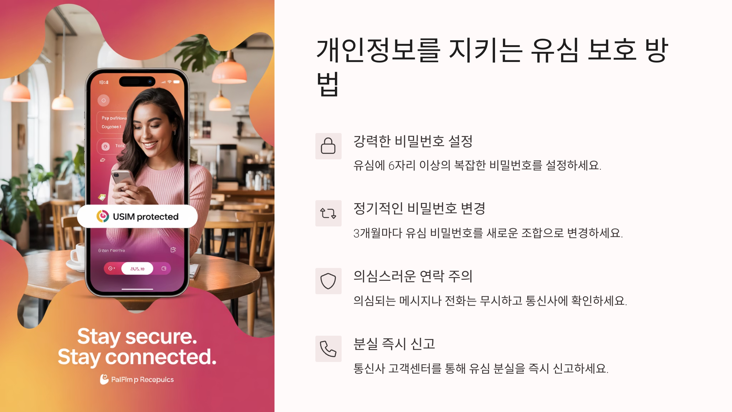 개인정보를 지키는 유심 보호 방법