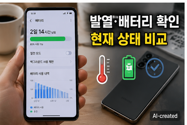 갤럭시 S26 울트라 달라지는 점 기준으로 정상 교체 시점과 문제 상태를 비교하는 이미지