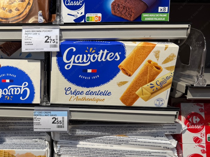 Gavottes Crêpe Dentelle 파리 샤넬 부티크 웨이팅 디저트 가보트 바삭한 버터 과자