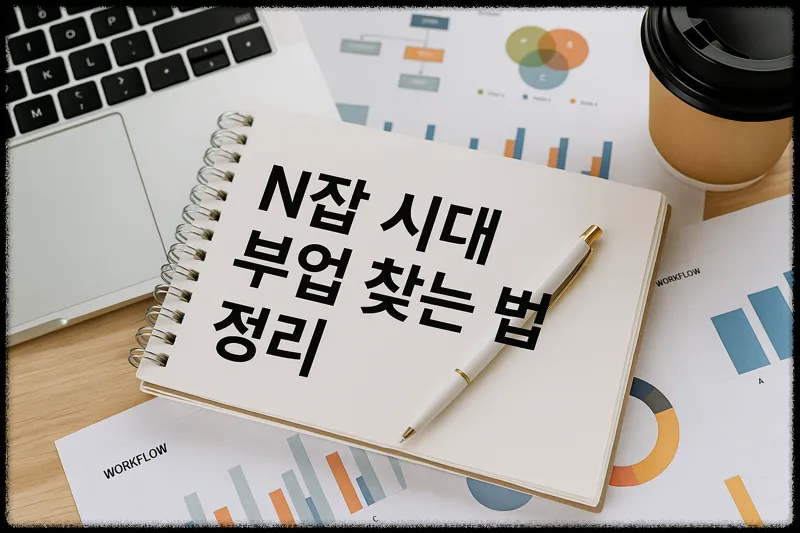 부업을 계획하고 있는 모습