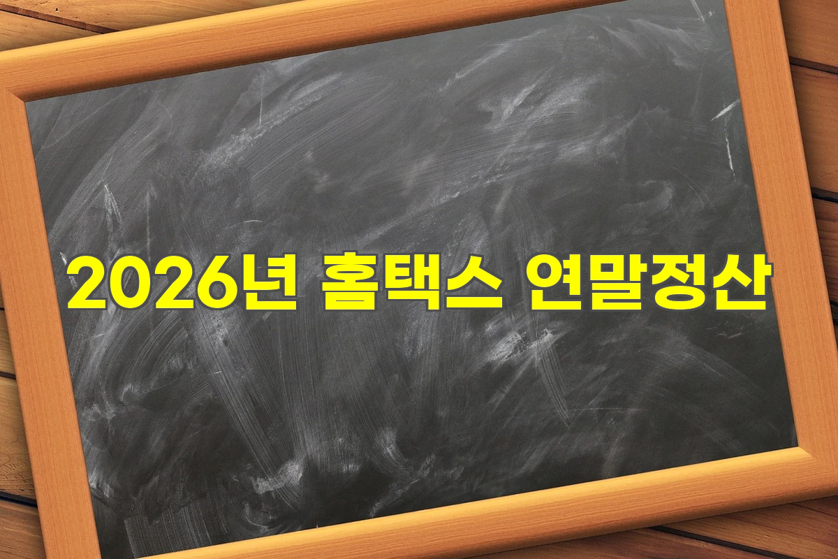 홈텍스 연말정산