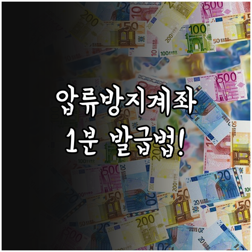 압류방지계좌 거래내역서 인터넷 발급 ..