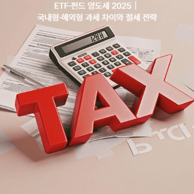 ETF·펀드 양도세 2025|국내형·해외형 과세 차이와 절세 전략