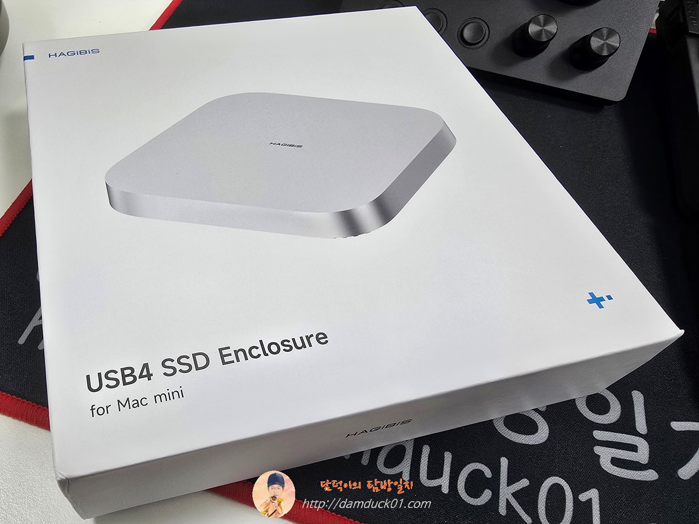 Hagibis USB4 하드 드라이브 인클로저 Thunderbolt 5/4 외부 SSD와 호환되는 Mac mini M4/M4 Pro용 40Gbps M.2 NVMe SSD 케이스