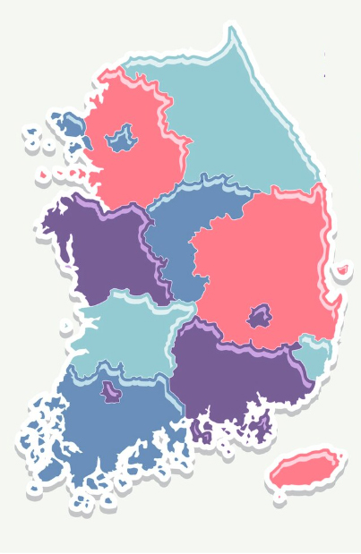 대한민국 지도 이미지