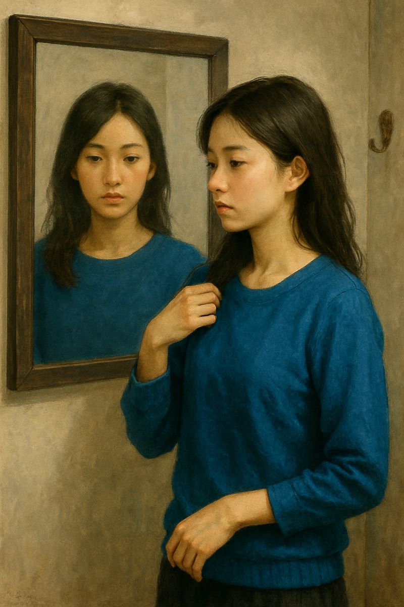 파란색 옷 입는 꿈 의미