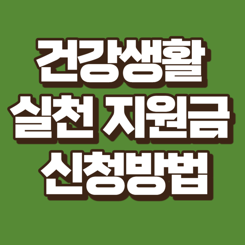 건강생활 실천지원금