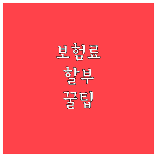 건강보험료 연말정산 분할납부 절차와 ..