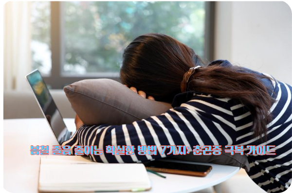 봄철 졸음 줄이는 확실한 방법 7가지: 춘곤증 극복 가이드
