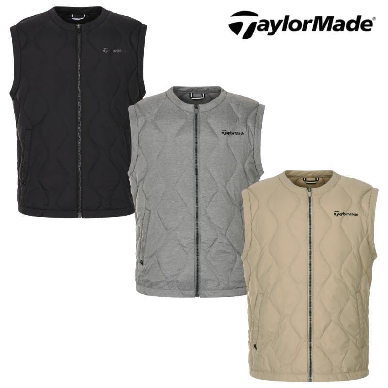 테일러메이드 어패럴 남성 골프웨어 골프 조끼 경량 퀼팅 구스 다운 패딩 베스트 M4104