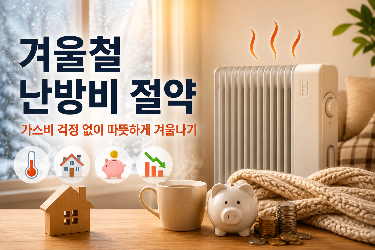 겨울철 난방비 절약하는 현실적인 방법, 가스비 걱정 없이 따뜻하게 겨울나기 관련 사진