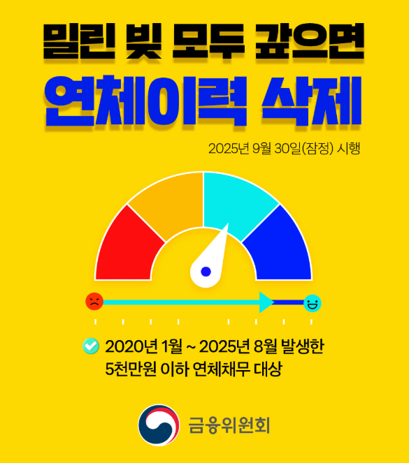 2025년 신용사면: 연체 이력 삭제로 신용점수 회복하는 방법 (핵심 Q&amp;A)