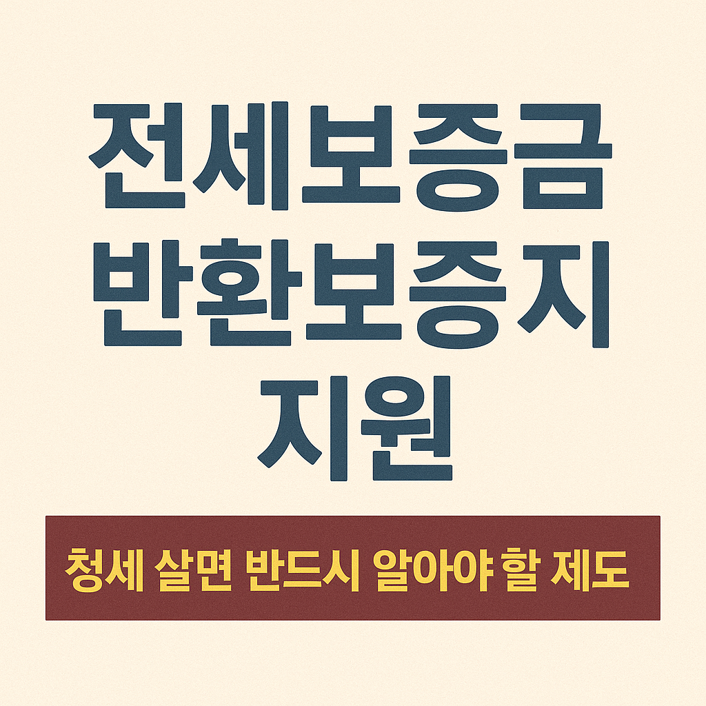 전세보증금반환보증 지원 ❘ 전세 살면 반드시 알아야 할 제도