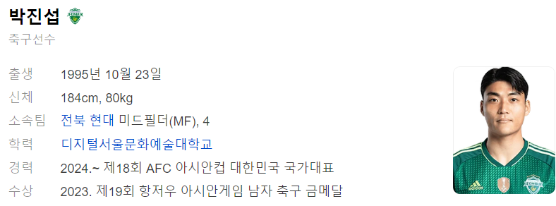 박진섭 프로필_출처 : 다음 인물검색