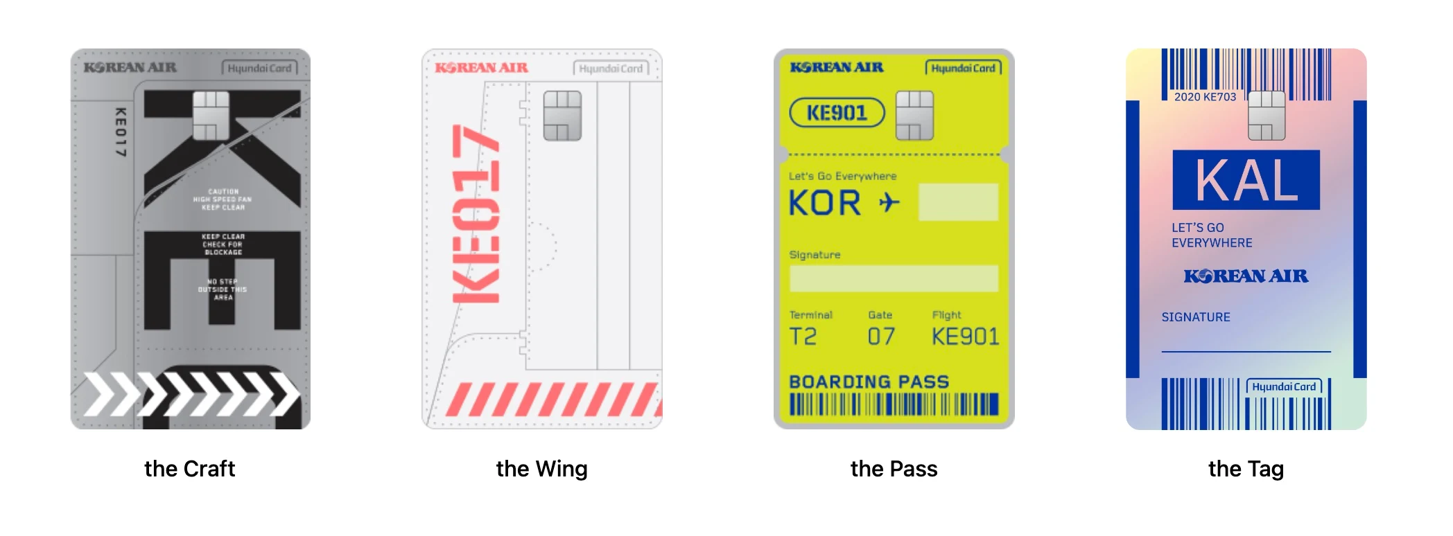 대한항공카드 030 디자인