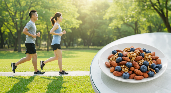 뇌 건강의 중요성 및 도움이 되는 운동과 음식 관련 사진