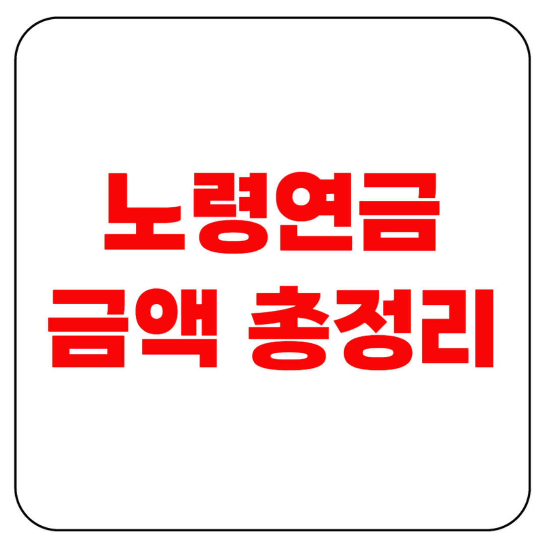 노령연금 금액(수령액 기준과 계산법 총정리)