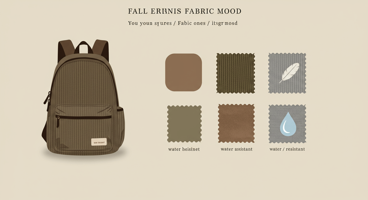 가을패션과 어울리는 백팩 디자인