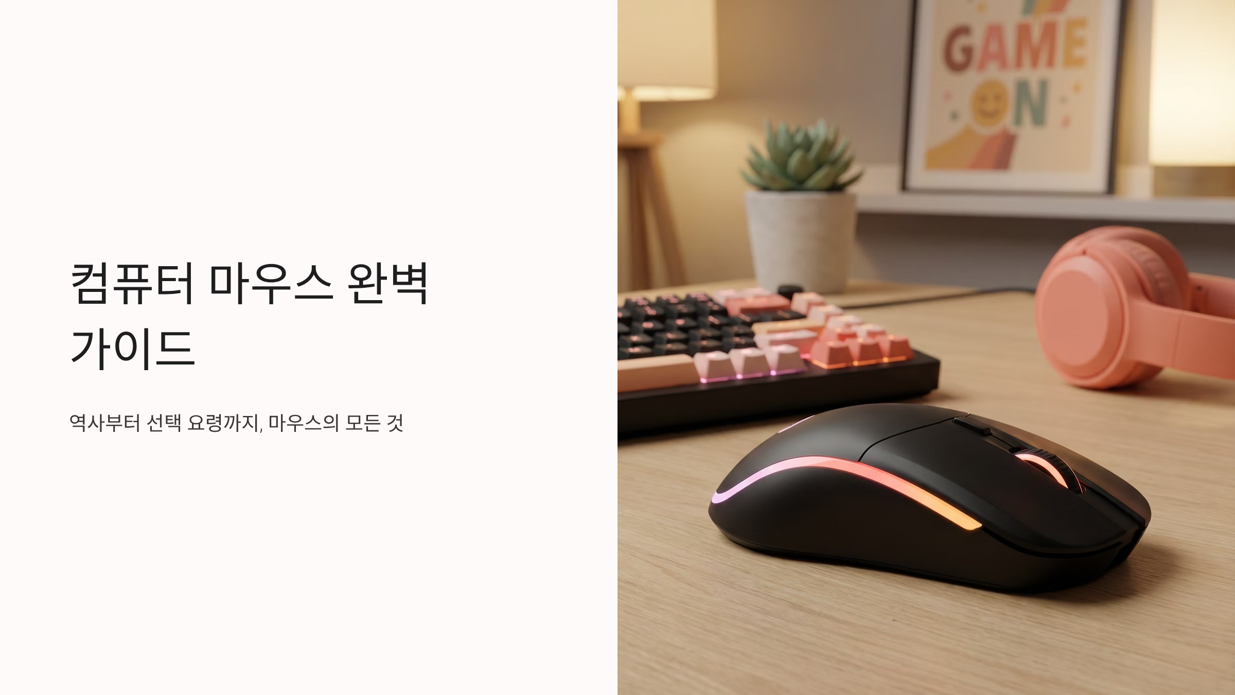 게이밍 마우스 선택법, DPI부터 센서까지 완벽정리