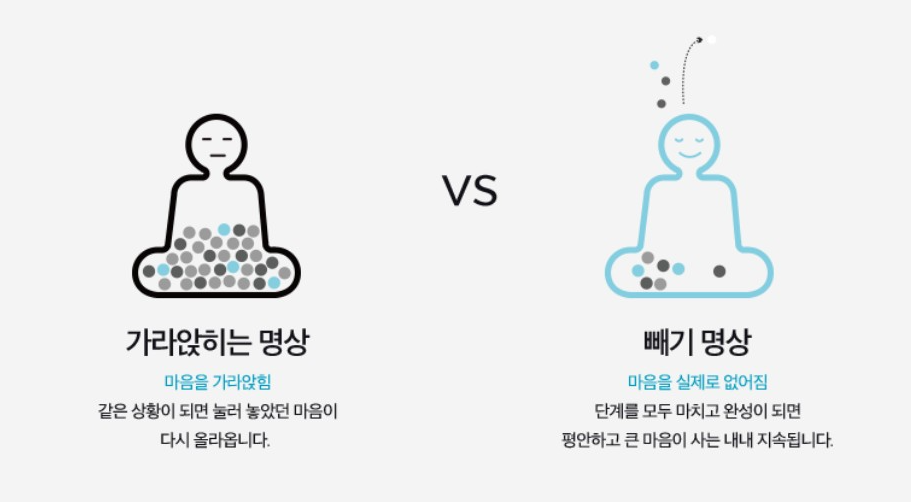 마음수련 빼기명상 설명