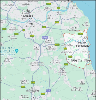 알트태그-선덜랜드 세부 지도