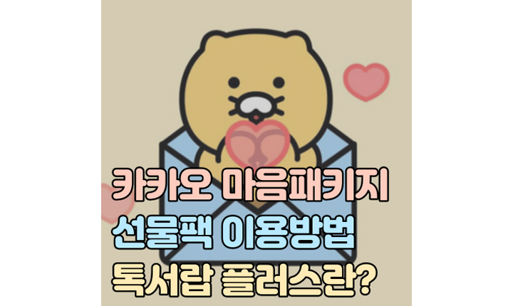 카카오 마음패키지 선물팩 톡서랍 플러스 썸네일