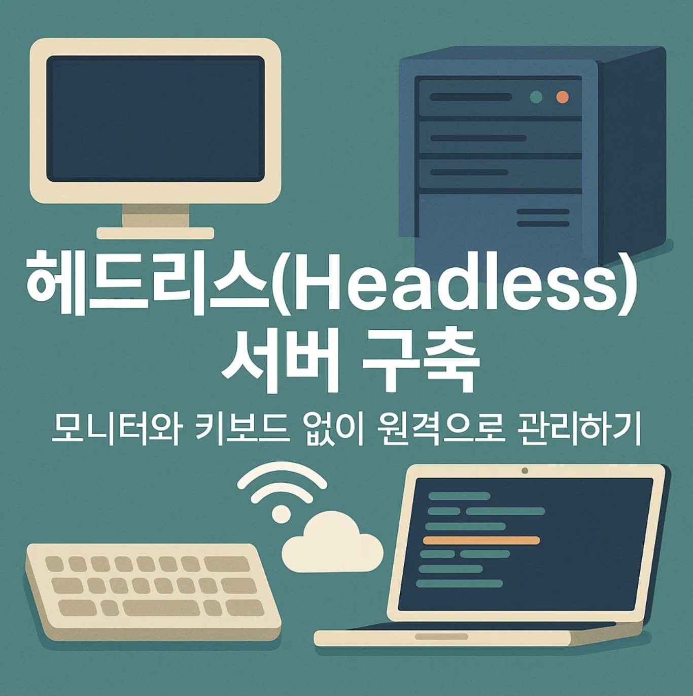 헤드리스(Headless) 서버 구축, 모니터와 키보드 없이 원격으로 관리하기