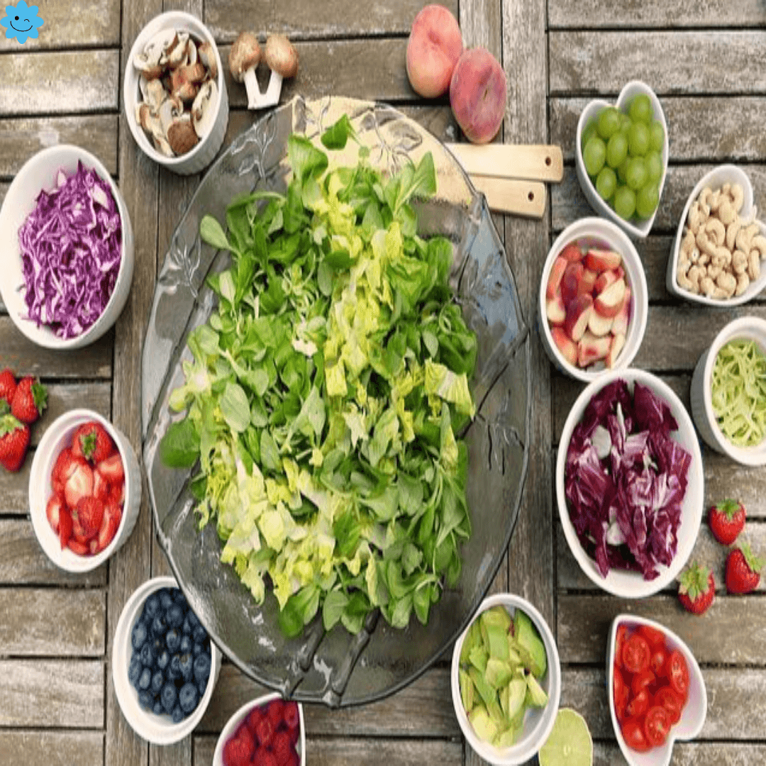 텃밭에서 키우는 야채와 과일