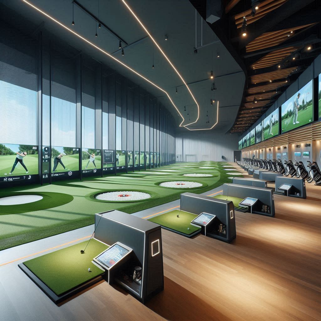 실내골프연습장 배경