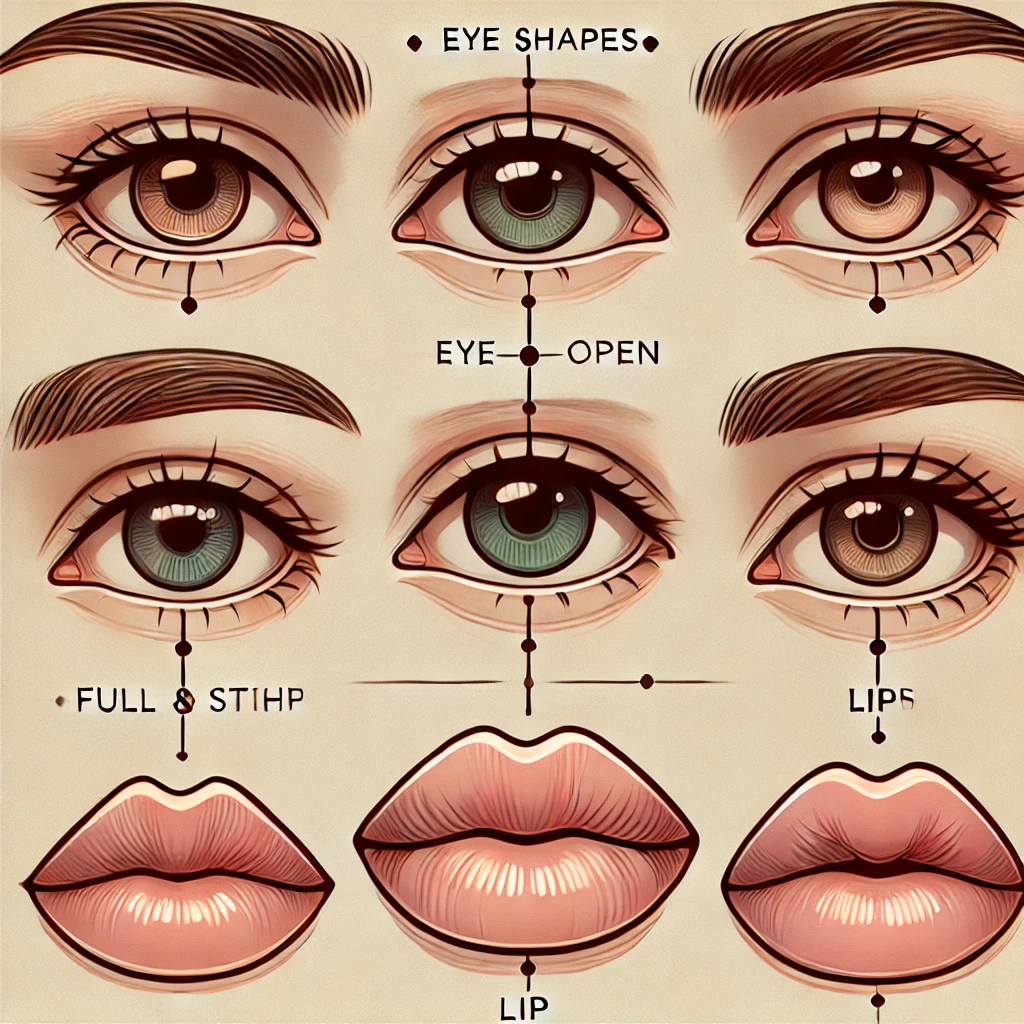 눈과 입술의 형태가 나타내는 성격적 특징