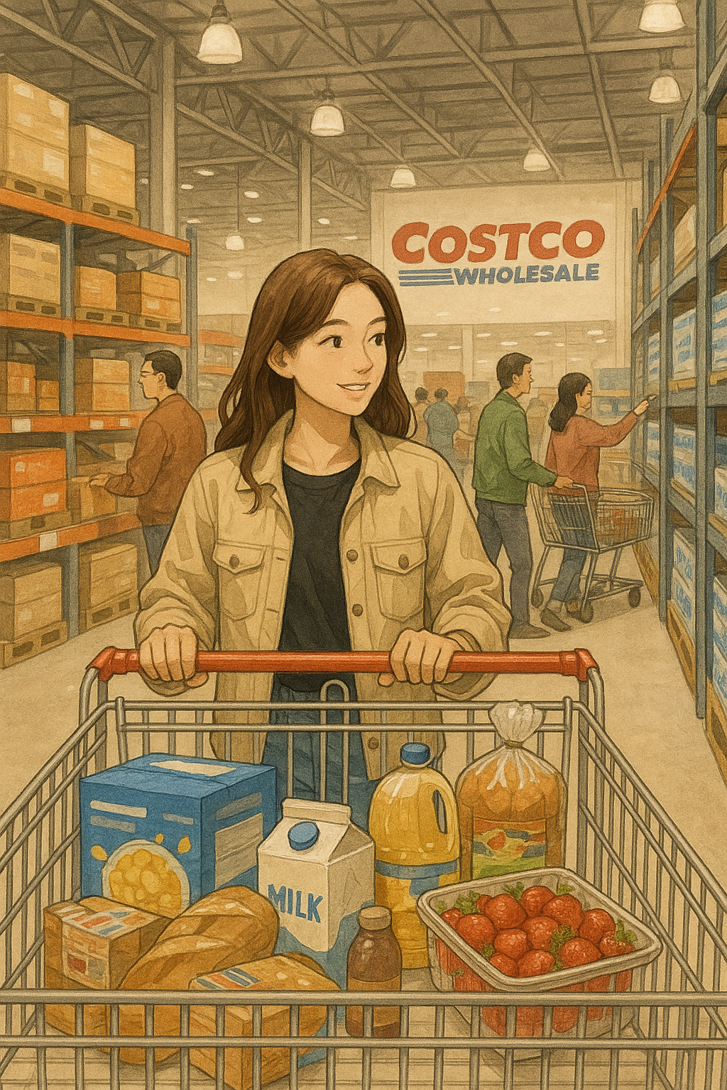 코스트코 장보는 모습