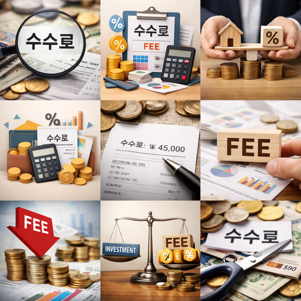 금융상품 수수료를 학인 하세요