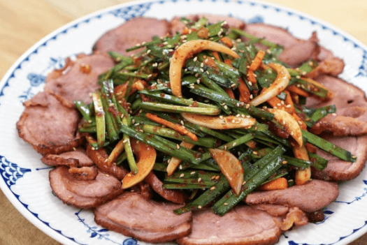 부추와함께-곁들여먹는-오리고기