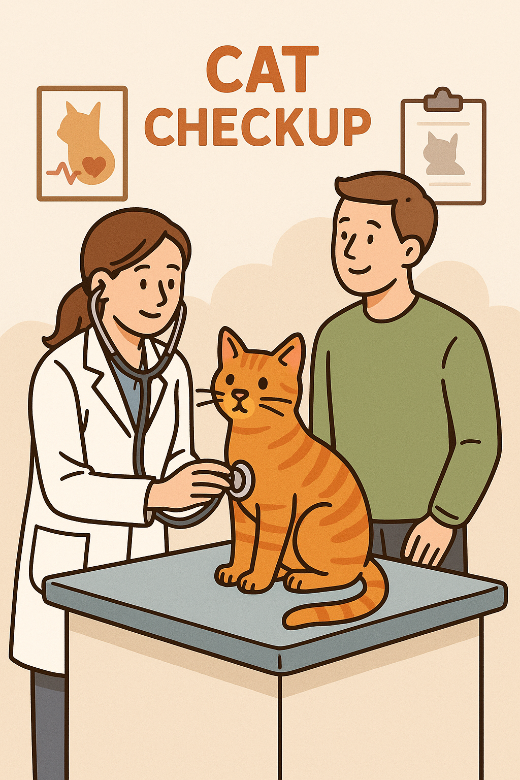 고양이 건강검진 관련 이미지