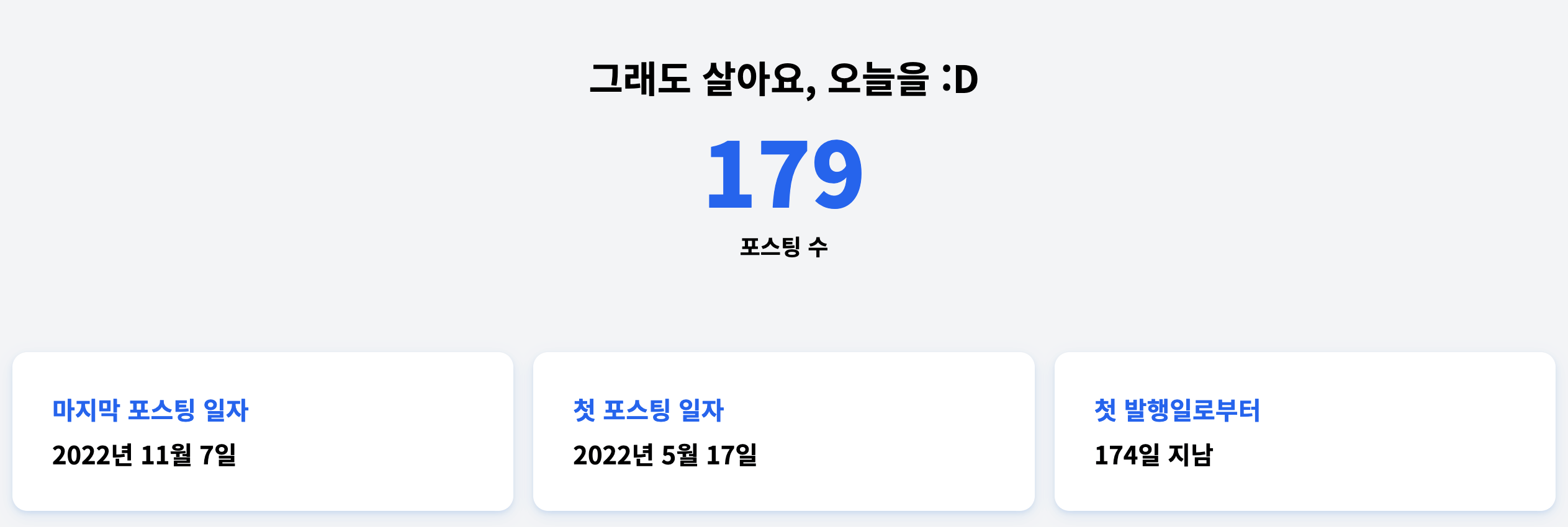블로그 개요