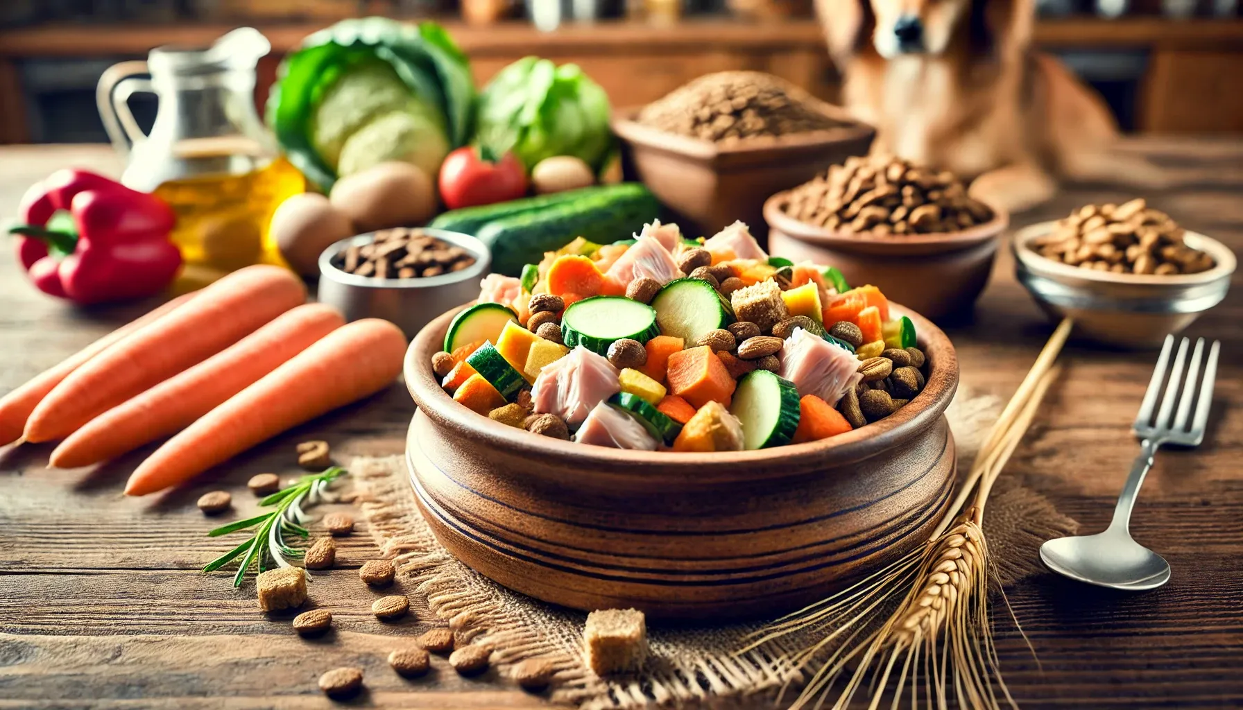 강아지 사료의 영양 성분