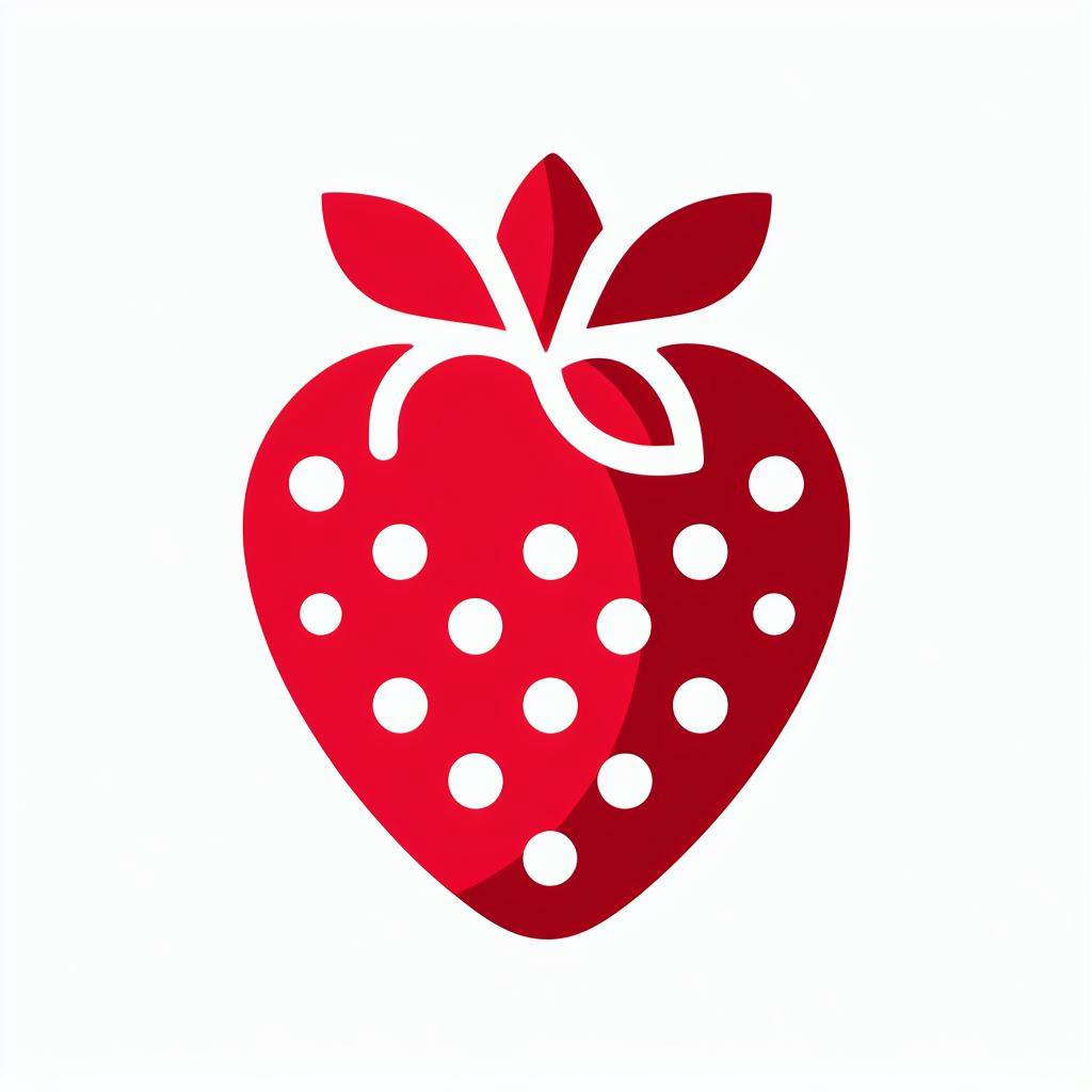 빨간색 딸기 로고 4