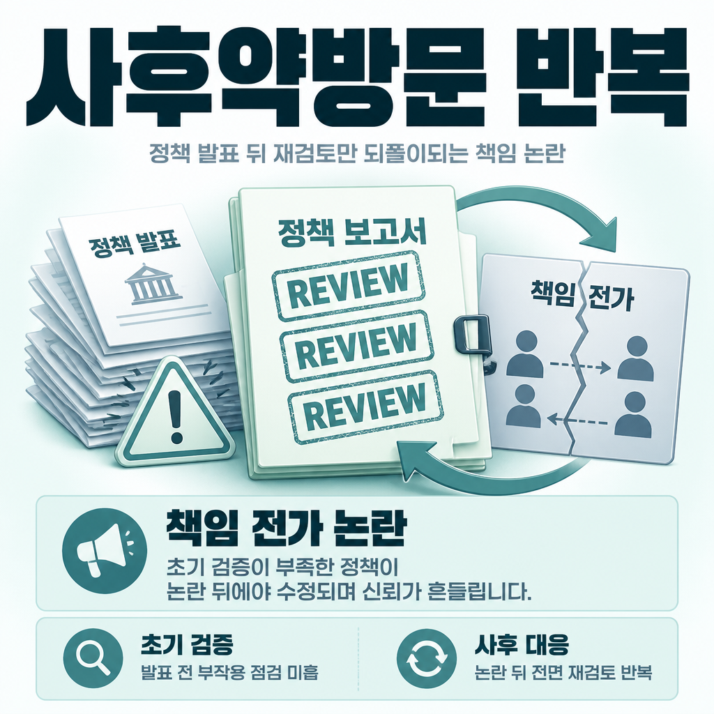 사후약방문 반복